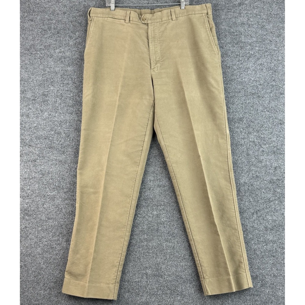 Vintage RM Williams Bushmens Dress Pants Mens 42x35 Brown Khaki Cotton Australia